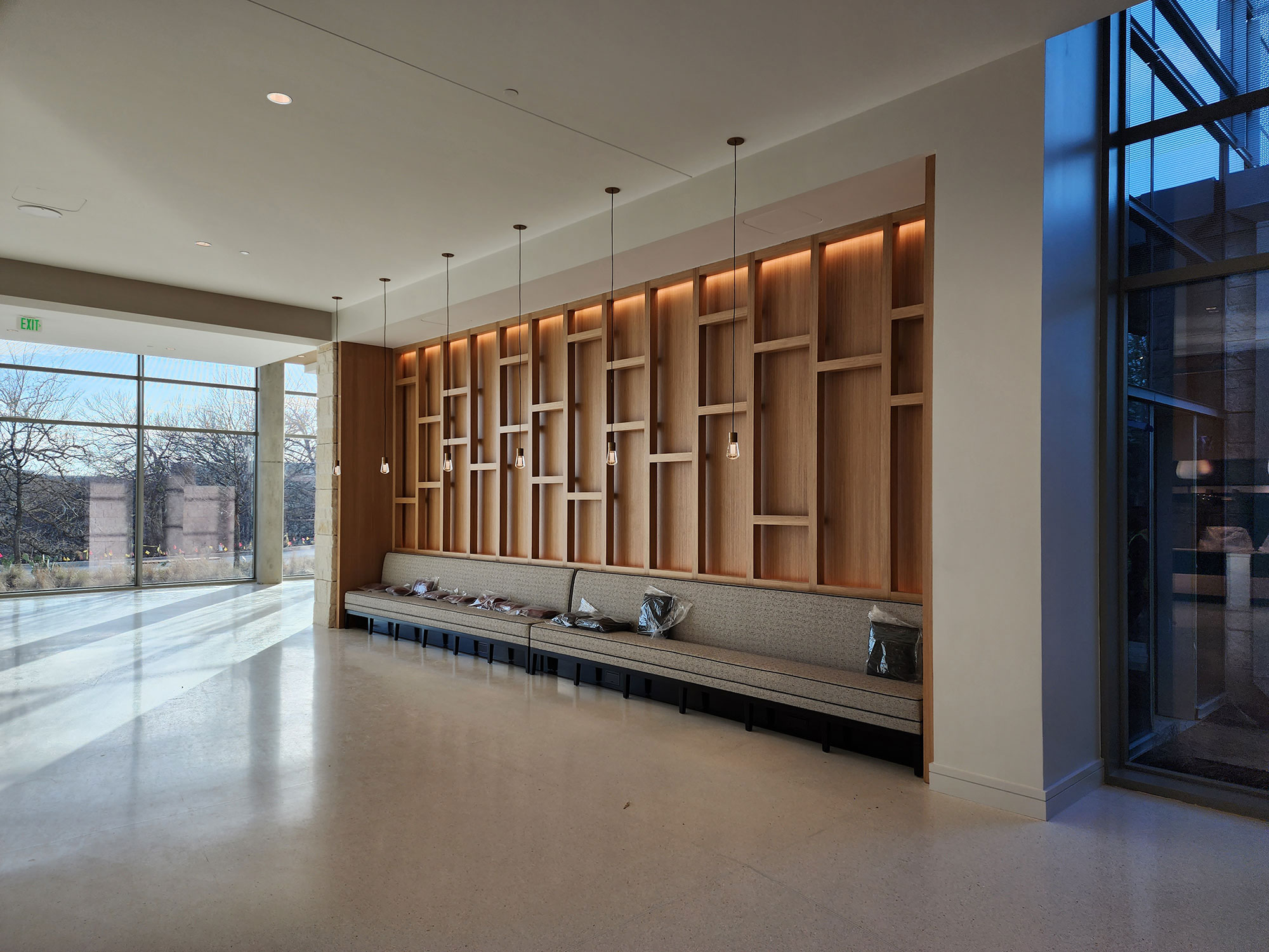 American Airlines Hospitality and Conference Center accent wall